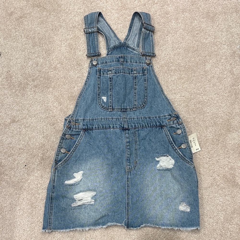 NWT Aeropostale Women's Blue Denim Skirt-alls